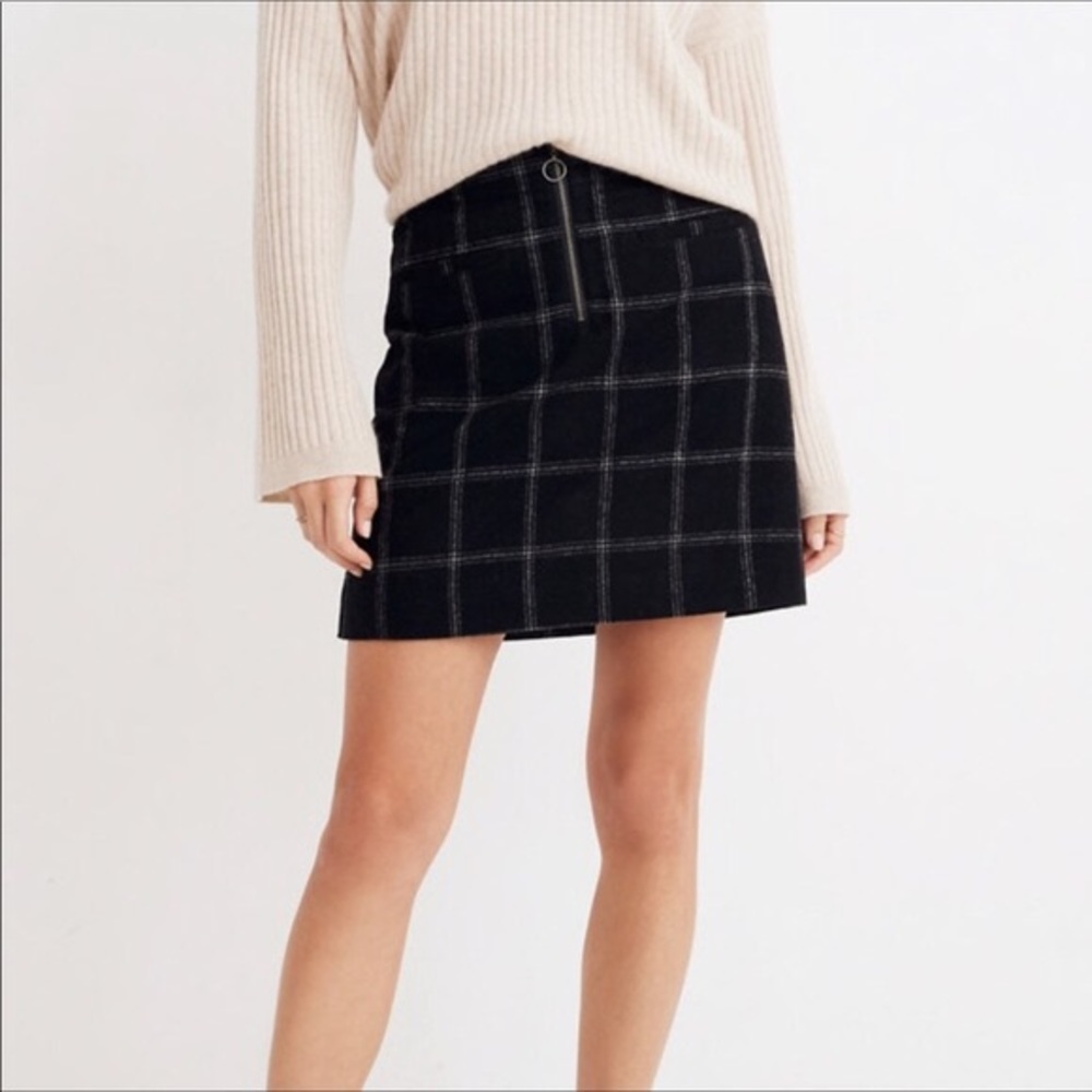 Madewell Plaid Fireside Miniskirt